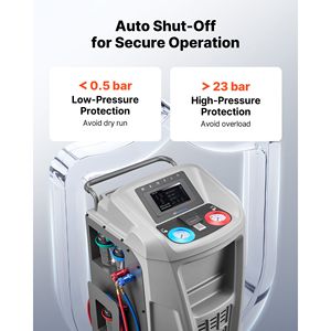Machine de récupération de réfrigérant entièrement automatique pour réparation automobile, écran tactile 7 pouces, précision supérieure à 98,5 % pour la récupération de climatisation (1234yf) - Product Image 6