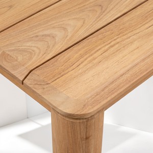 Grande table de jardin en teck massif, fabriquée à la main, durable, mobilier d'extérieur pour villa, complexe hôtelier, hôtellerie, usine OEM - Product Image 4