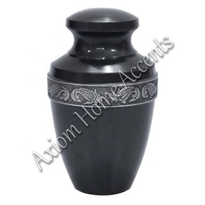 Sofisticada urna de cremación de aluminio con diseño atemporal Hermoso recuerdo conmemorativo de Axiom Home Accents - Product Image 3