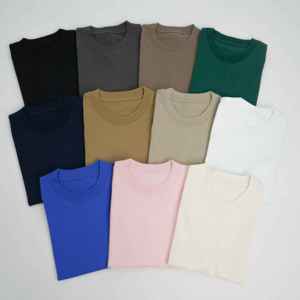 100 Percent Cotton Jersey Mens Short Sleeve T Shirt With Pocket Summer Sustainable Organic T Shirt For Men - Product Image 1