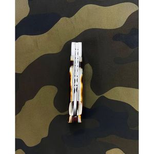 Cuchillo de Bolsillo Multifuncional Burraq, Hecho a Mano con Acero de Damasco, 8 Pulgadas, Funda de Cuero, OEM, Regalo de Aniversario, para Padrinos de Boda - Product Image 6