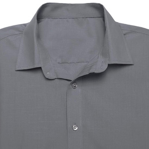 Chemises de bureau décontractées pour hommes sur mesure, à double boutonnage, tricotées, respirantes, anti-plis, séchage rapide, uniformes de printemps, fabricant - Product Image 2