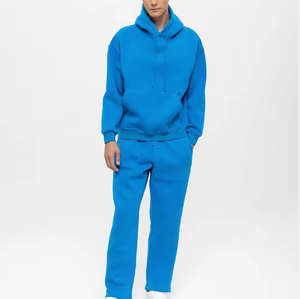 ชุดวอร์มผู้ชายแบบสั่งทำพิเศษ เนื้อผ้าหนา ทรงโอเวอร์ไซส์ ชุดวอร์มผู้ชายแบบหลวมๆ เสื้อฮู้ดดี้และกางเกงจ็อกเกอร์ - Product Image 2