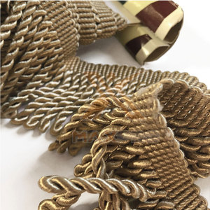 ราคาถูก แฟชั่นใหม่ ขอบผ้าปักลายเส้นทอง ขายดี ขอบผ้าปักลายเส้นทองแบบกำหนดเองได้ - Product Image 3