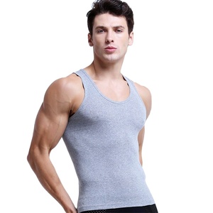 เสื้อกล้ามผ้าฝ้าย100% ฤดูร้อนสำหรับผู้ชายออกแบบโลโก้ได้เองสไตล์ยิม-ทรงหลวมสำหรับใส่ไปยิม & วิ่งตกแต่งแบบลำลอง - Product Image 2