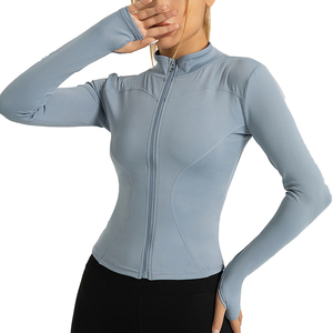 Wholesale Customized Women's Jacket Sports Quick-Drying Yoga Running High <b>Elastic</b> Breathable - Product Image 4