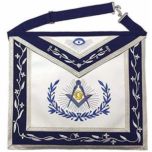Delantal Masónico de Cuero de Alta Calidad, Bordado a Mano, Estilo Vintage, Resistente al Agua, Color y Logotipo Personalizables - Product Image 1