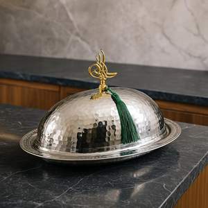 Cubierta para comida de estilo islámico con diseño de borlas para decoración de mesa en el hogar y para el Ramadán y Eid, decoración del hogar de estilo árabe. - Product Image 5