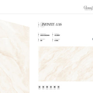 Azulejos de porcelana brillantes de gran formato, modernos y de primera calidad, tamaño 800x1600, 1200x1800, 750x1500 mm, azulejos de gran formato para sala de estar - Product Image 1