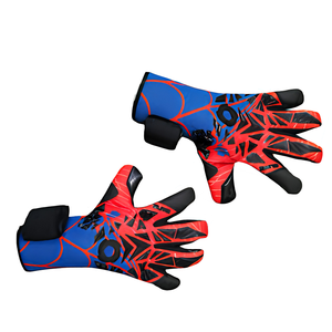 ถุงมือผู้รักษาประตูฟุตบอลพิมพ์ลาย BLACK RACING GEAR วัสดุ PU ปิดนิ้วเต็มรูปแบบ ปิดด้วยแถบตีนตุ๊กแก โลโก้สั่งทำได้ ป้องกันการบาดเจ็บ เหมาะสำหรับการฝึกซ้อม - Product Image 4
