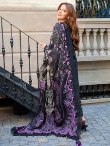 Collection SSUMAIRA – Ensemble formel 3 pièces brodé motif poulet Kari pour femme, idéal Diwali – Séchage rapide et sans plis - Product Image 3