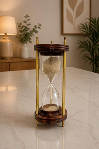 Reloj de Arena de Madera con Acabado Natural para Decoración del Hogar, Cocina, Oficina, Escritorio, Sala de Estudio, Yoga - Product Image 2