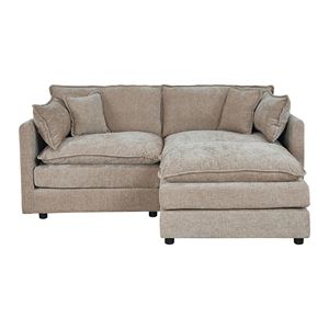 Collezione 2187: Due Divani Color Caramello per Soggiorno con Poggiapiedi - Product Image 1