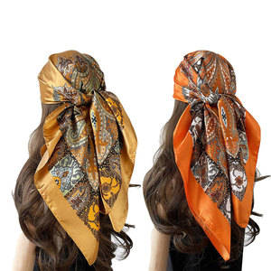 ผ้าพันคอพิมพ์ลายตามสั่ง ผ้าฝ้ายแบบยูนิเซ็กซ์ สำหรับกิจกรรมกลางแจ้ง - Product Image 1