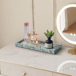 Premium Polished Marble Display <b>Tray</b> for Jewelry, Candles, <b>Perfumes</b> and Stylish Coffee Table Decoration - Product Image 5