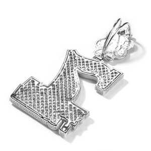 Custom Pass Diamond Tester Hip Hop Vvs Moissanite Charms Necklace Iced Out 925Silver Letter Name <b>Pendant</b> <b>Initial</b> Letter <b>Pendant</b> - Product Image 5