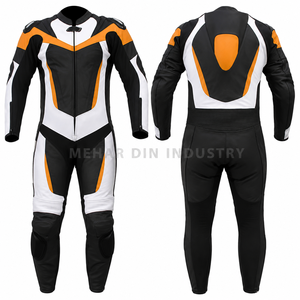Traje de Cuero Personalizado para Motociclismo de Carreras, Protección con Armadura CE, Traje de Motociclista de Una Pieza, Equipo para Pista - Product Image 1