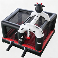 Château gonflable personnalisé Lilytoys en forme de vache laitière, combo de château gonflable pour enfants, fête d'enfants, parc d'attractions