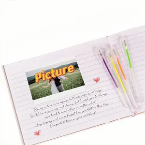 Livro de convidados do casamento 9x7 "Álbum de fotos personalizado personalizado Livro Folha de ouro para Baby Shower Party Birthday