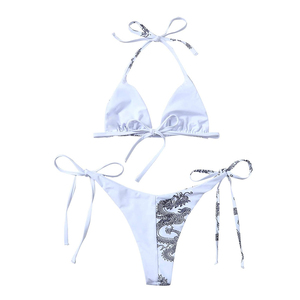 Women <b>Bikini</b> <b>Set</b> Stylish Swimwear Two Piece Beach Outfit Comfortable Fit Trendy Summer Fashion Look - Product Image 2