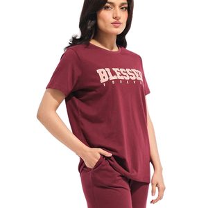 ชุดเสื้อยืดและกางเกงโยคะสำหรับผู้หญิง ผ้าเนื้อยืดระบายอากาศได้ดี สวมใส่สบาย เหมาะสำหรับออกกำลังกาย ชุดกีฬาทันสมัย - Product Image 4