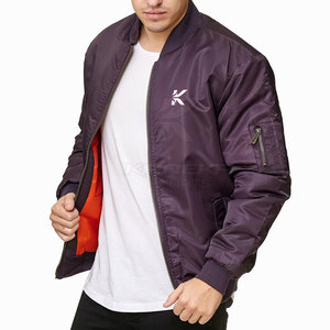 2026 Covered Button Closure Men Bomber Winter Jacket Premium Quality Light <b>Weight</b> <b>Stand</b> Collar Front Logo - Product Image 2