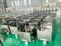 Chariot à fourre-tout robuste en acier inoxydable 304 pour la viande