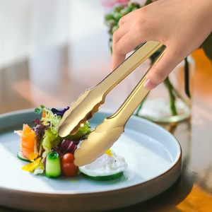 Custom Logo Stainless Steel Food Tong Firmly Grasp Multipurpose Safe Barbecue Clip Rounded Edge Kitchen Grilling - Product Image 4