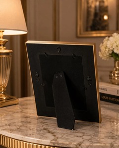 Luxury Black Bone Inlay Photo Frame Handmade Floral Bone <b>Mosaic</b> Picture Frame Decorative Tabletop Display Frame Mughal Design - Product Image 6