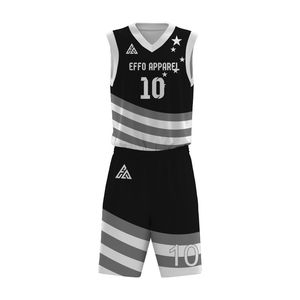 Best Quality Plus Size Outdoor Sports Wear 2026 Polyester <b>Material</b> High Quality Light Weight Customized Logo Basketball Uniform - Product Image 4