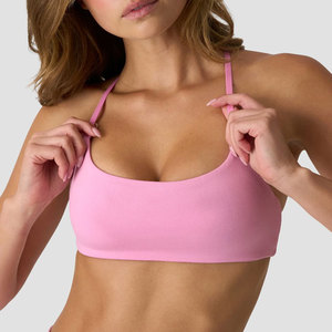 Sujetador deportivo de moda para mujer, ropa deportiva, yoga, entrenamiento, diseño sin espalda, cuello en U, licra, nailon, con tiras - Product Image 3