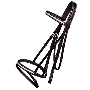 Bridon de cheval en cuir de luxe tendance avec rênes en acier inoxydable et caoutchouc respirant – Accessoire équestre – Prix usine - Product Image 5