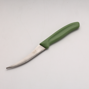 Couteau à éplucher, dénoyaouter et trancher de précision pour fruits et légumes, en acier inoxydable, à bord droit, ergonomique, ambidextre, avec manche en plastique - Product Image 3