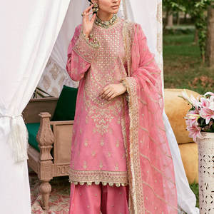 ชุดลำลองสำหรับผู้หญิงมุสลิม ชุดสัลวาร์ คามีซแบบปากีสถาน พร้อมผ้าคลุมไหล่ 3 ชิ้น - Product Image 6