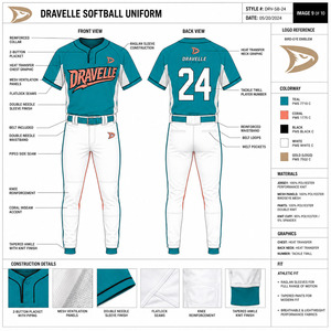 Uniforme de Softbol Sublimado Personalizado OEM, Jersey con Paneles de Malla, Pantalones Deportivos Pro-Fit, Paquete Completo de Rendimiento con Gráficos - Product Image 5