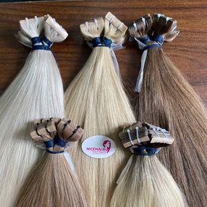 Extensiones de cabello Remy vietnamita con cinta con onda recta sedosa súper dibujada Doble - Product Image 4