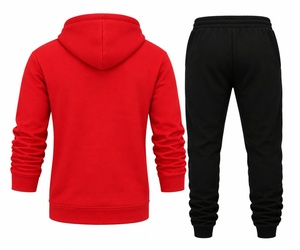 Premium Breathable Fleece <b>Polyester</b>/Cotton Hoodie <b>Jogger</b> Set <b>Men</b> Streetwear Winter Thermal Athletic Tracksuit Luxury Designer - Product Image 6