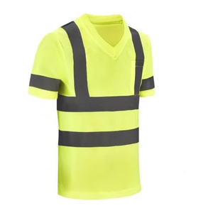 เสื้อกั๊กสะท้อนแสงสีเหลืองสะท้อนแสงสำหรับงานกลางแจ้ง  ผ้าโพลีเอสเตอร์  พร้อมโลโก้พิมพ์ตามสั่ง  แถบสะท้อนแสง  ความปลอดภัยสูง - Product Image 6
