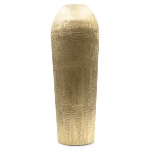 Modern <b>Gold</b> Finish Handmade Flower <b>Vase</b> Elegant Decorative Tabletop Accent for Restaurants Cafes Hotels and Luxury VillasModern - Product Image 1