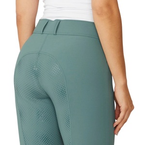 High Quality 4-way Stretch Horse Riding Breeches <b>Leggings</b> Tights <b>Equestrian</b> Wear Pants on Technical Fabric with Soft Feel - Product Image 5