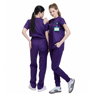 Top + Unisex Medical Scrubs Uniformes de hospital transpirables con diseño de pantalón-Hecho en Vietnam - Product Image 1