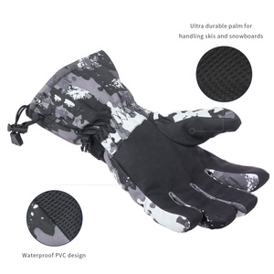 Gants de ski de neige super chauds coupe-vent résistant à l'eau hiver extérieur vélo course respirant chasse gants d'hiver à doigts complets - Product Image 4