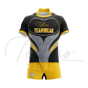 Uniforme de Rugby de Manga Corta Transpirable de Alta Calidad, Talla Grande, Nuevo Diseño, Precio Bajo, Ropa para Equipos de Fútbol - Product Image 1