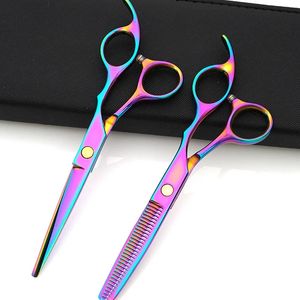 Juego de 10 Tijeras para Cortar Cabello, Kit Profesional de Tijeras para Corte de Cabello para Barbería, Salón y Hogar - Product Image 4