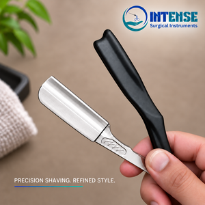 Professional Barber <b>Razor</b> <b>Set</b> with 3 Replacement Blades Stainless Steel Straight Edge Shaving <b>Razor</b> for Men Salon - Product Image 1