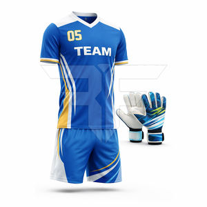 Tenues de football imprimées durables et respirantes, ensembles d'entraînement de football personnalisés, maillots et shorts de football à prix abordable en promotion - Product Image 1