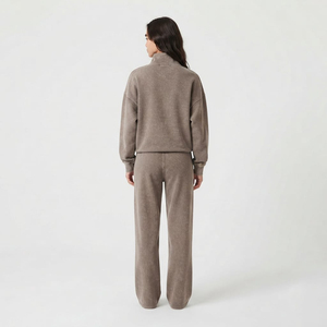 Conjunto de Sudadera Oversize con Efecto Ácido y Pantalones de Chándal para Mujer, Ropa Deportiva de Moda, Fabricante de Conjuntos de Dos Piezas - Product Image 2