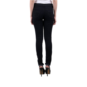 Jeans déchirés sur mesure pour femmes, taille haute, coupe évasée, respirants, en denim, pour tenue décontractée, OEM - Product Image 2