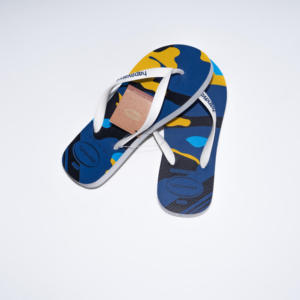 Printed Glued Pattern High Quality Outdoor Custom EVA Rubber Flip Flops Men and Women Non Slip Sole <b>Slippers</b> Vietnam - Product Image 4