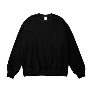 เสื้อสเวตเชิ้ตผ้าฝ้ายออร์แกนิค 100% ทรงปกติ คอวี แต่งขอบยางยืด ล้างสีแบบแอซิดวอช ปักโลโก้ตามสั่ง สำหรับฤดูหนาว - Product Image 1